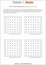printable 6 by 6 difficult level Slitherlink logic puzzles