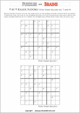 printable 9 by 9 difficult level math Sudoku puzzles for kids