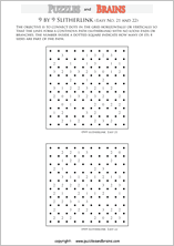 printable Slitherlink logic puzzles for kids and adults