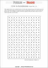 printable 12 by 16 difficult level Slitherlink logic puzzles for kids and adults