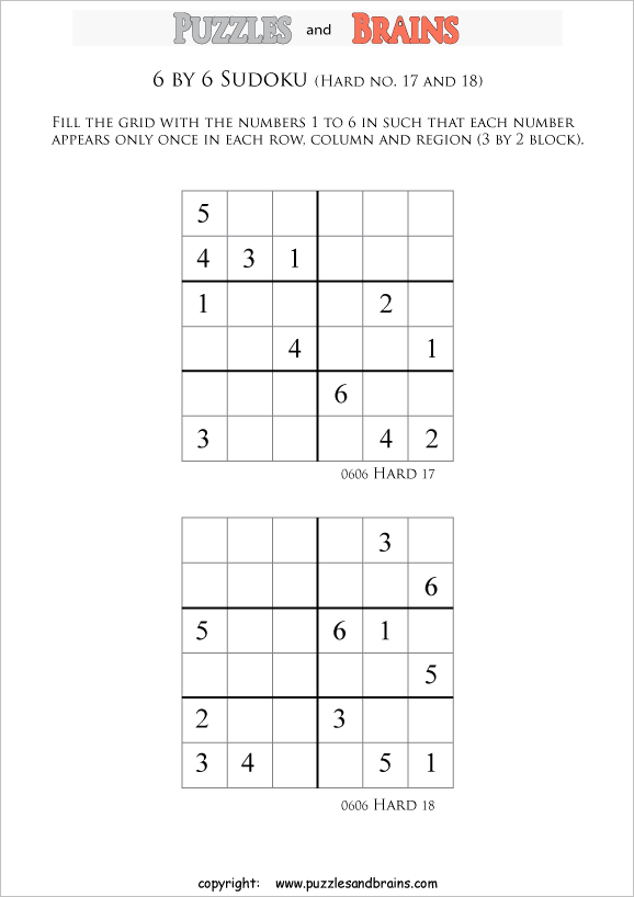 free printable sudoku puzzles for beginners