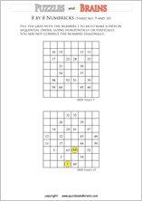 free and printable numbrix japanese logic puzzles for