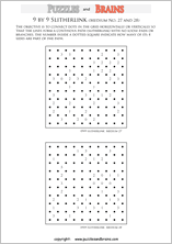 printable 9 by 9 medium level Slitherlink logic puzzles for kids and adults