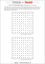 printable 9 by 9 medium level Slitherlink logic puzzles for kids and adults