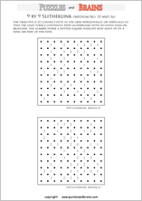 printable 9 by 9 medium level Slitherlink logic puzzles for kids and adults