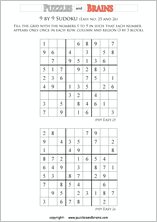 Free and printable Sudoku puzzles for young and old to challenge and