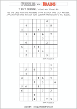 printable difficult level 9 by 9  Sudoku puzzles