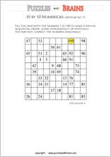 free and printable numbrix japanese logic puzzles for