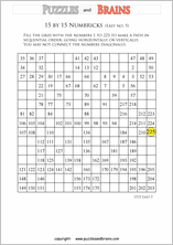 free and printable numbrix japanese logic puzzles for young and old to